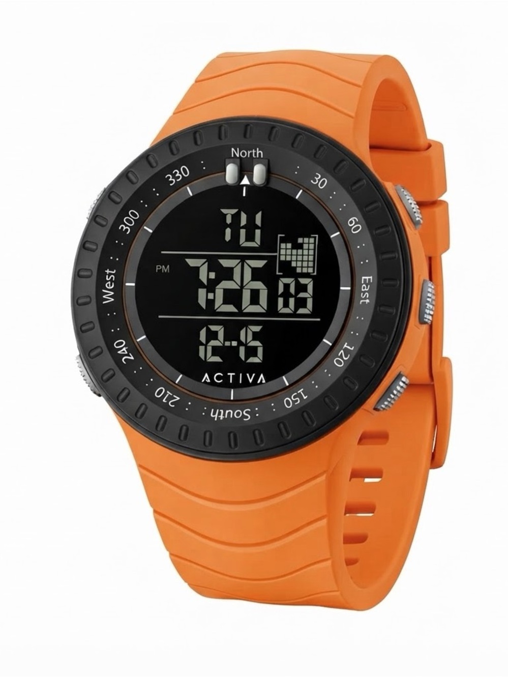NWT Activa X Invicta Digital Men's Watch 53mm. Orange (ACW1237-006)